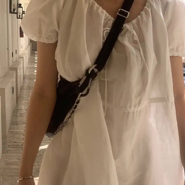 [BUNJANG] Thanat Puff Sleeve Dress / 타낫 퍼프 슬리브 원피스
