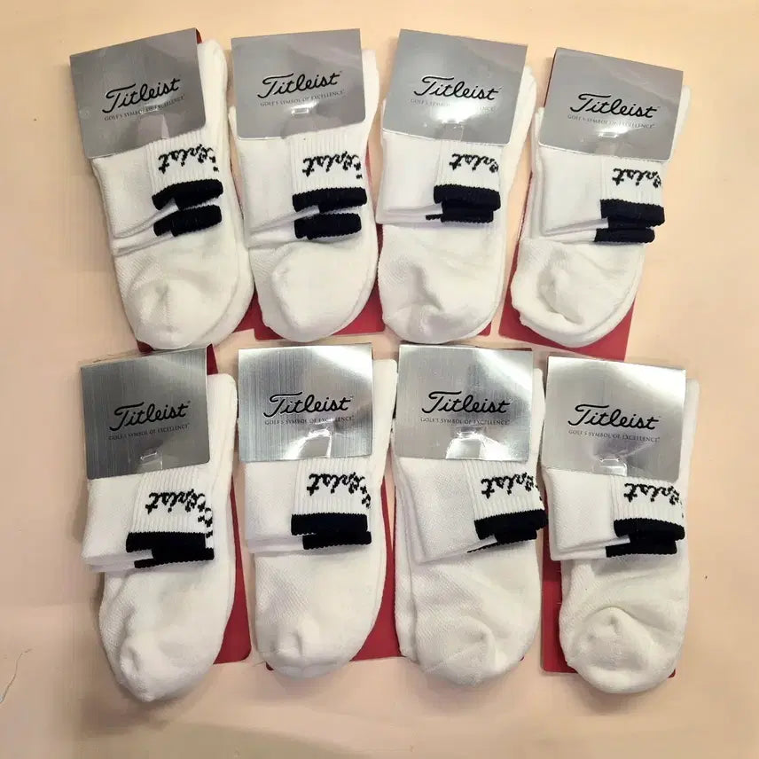 [BUNJANG] Titleist Golf Mid-Calf Socks (8-Pair Bundle) / 타이틀리스트 골프 양말 8켤레 일괄
