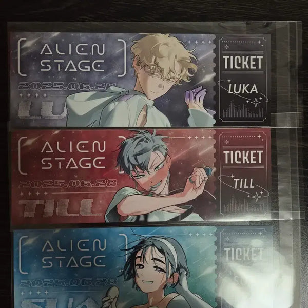 [BUNJANG] Alien Stage Luca Till Sua Bundle Set Ticket / 에일리언 스테이지 특전 티켓 루카 틸 수아 일괄 에이스테