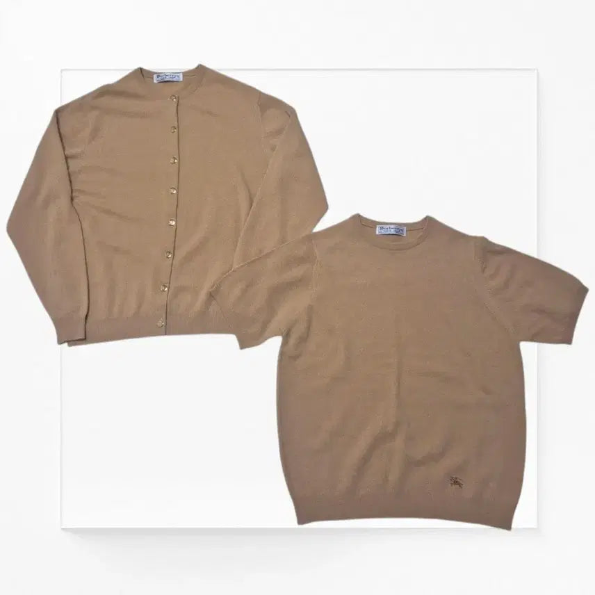 [BUNJANG] Burberry Cashmere Lambswool Knit Set / [올드명품@] 버버리 캐시미어 렘스울 니트 세트