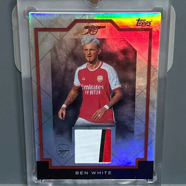 [BUNJANG] Ben White Arsenal Tops Jersey Patch Football Card / [실착 저지] 벤 화이트 아스날 탑스 축구 유니폼 패치 카드 판매