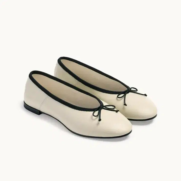 [BUNJANG] Essais Mallan Ribbon Flats (Ivory) / 에세이즈 - 말란 리본 플랫 (아이보리/235)