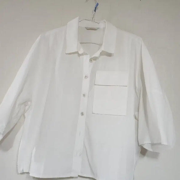 [BUNJANG] Valentino White Short-Sleeve Shirt Size 55 / 발렌시아 흰색 반팔 남방55