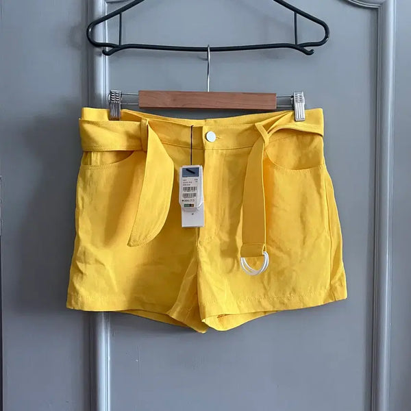 [BUNJANG] Sandro Belted Shorts Rayon 100 New / 산드로 벨티드 팬츠 반바지 레이온100 새상품 64-88사이즈