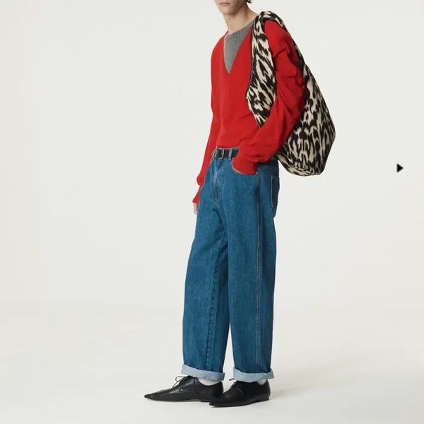 [BUNJANG] RECTO 25FW Straight Fit Denim Pants Blue / 렉토 25FW 스트레이트핏 데님 팬츠 진 블루