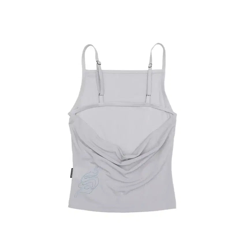 [BUNJANG] Sculptor Open Back Sleeveless Top Gray / 스컬프터) 오픈 백 슬리브리스 탑