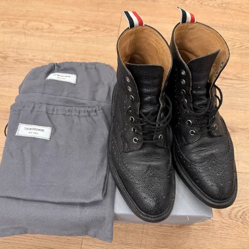 [BUNJANG] Thom Browne Black Wingtip Boots Size 41 (US 8) / [급처]톰브라운 블랙 윙팁 부츠 41사이즈 (260)