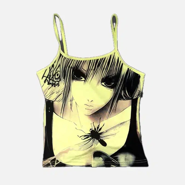 [BUNJANG] Vintage Graphic Print Sleeveless Top / 빈티지 그래픽 프린팅 슬리브리스 씨피어스 본네 shop cor