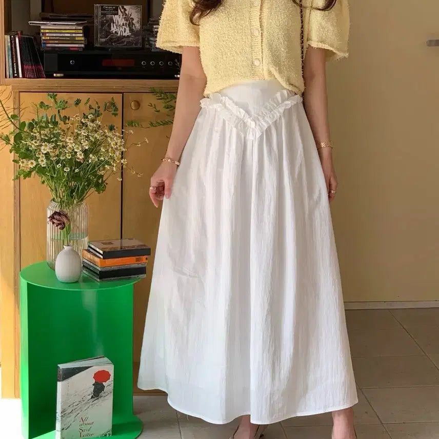 [BUNJANG] Bicyne Pure Lace Skirt / 바이씨니 퓨어 레이스 스커트:)