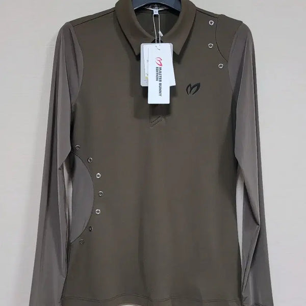 [BUNJANG] Master Bunny Edition Women's Cool Touch Polo Shirt - Brown (New) / 마스터바니 여성 쿨터치 카라 티 (새상품)