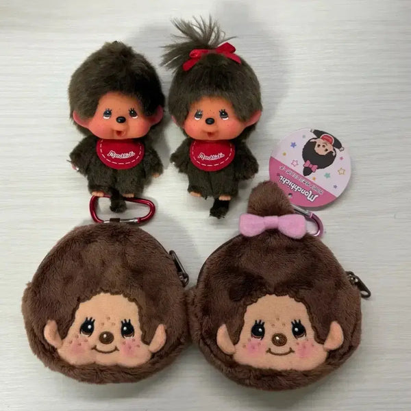 [BUNJANG] Monchhichi Big Head Mini Keychain Coin Purse Bundle / 몬치치 빅헤드 미니 키링 동전지갑 카라비너 일괄 판매