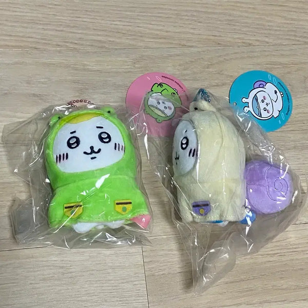 [BUNJANG] Chiikawa Hachiwara Rabbit Raincoat Mascot Bundle Set / 일괄) 치이카와 우비 하치와레 마스코트