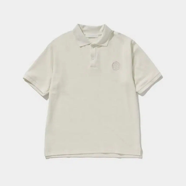 [BUNJANG] Plac Classic Pique Logo Short Sleeve T-Shirt White / [플랙] 클래식 피케 로고 반팔 티셔츠 화이트
