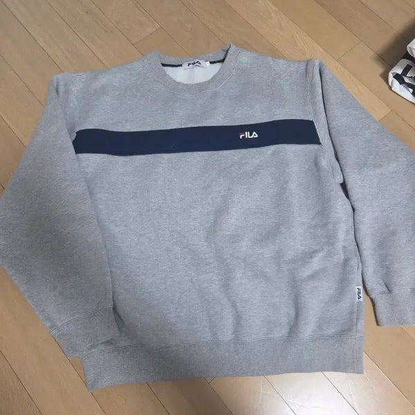 [BUNJANG] FILA Gray Sweatshirt T-shirt / 휠라 FILA 회색 맨투맨 티셔츠