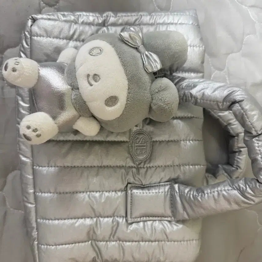 [BUNJANG] sienne Mini Padded Bag Silver / 시엔느 미니 패딩백 실버 새상품