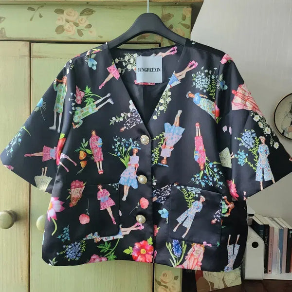 [BUNJANG] Jeong Hee Jin Designer V-Neck Jacket / 정희진 디자이너 브이넥자켓