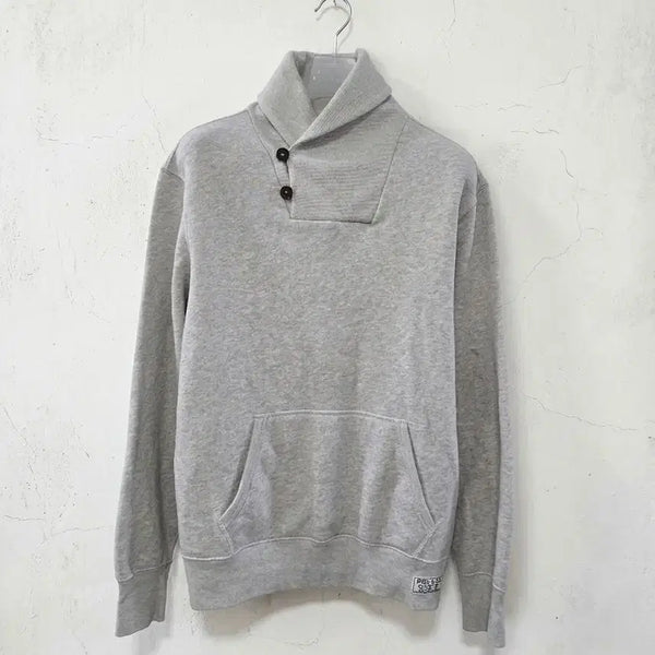 [BUNJANG] Polo Ralph Lauren Shawl Collar Sweatshirt Grey / 폴로 랄프로렌 숄카라 맨투맨 M 그레이
