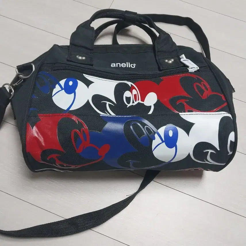 [BUNJANG] Anello Mickey Mouse Pattern Crossbody Bag / 아넬로 미키마우스패턴 크로스백