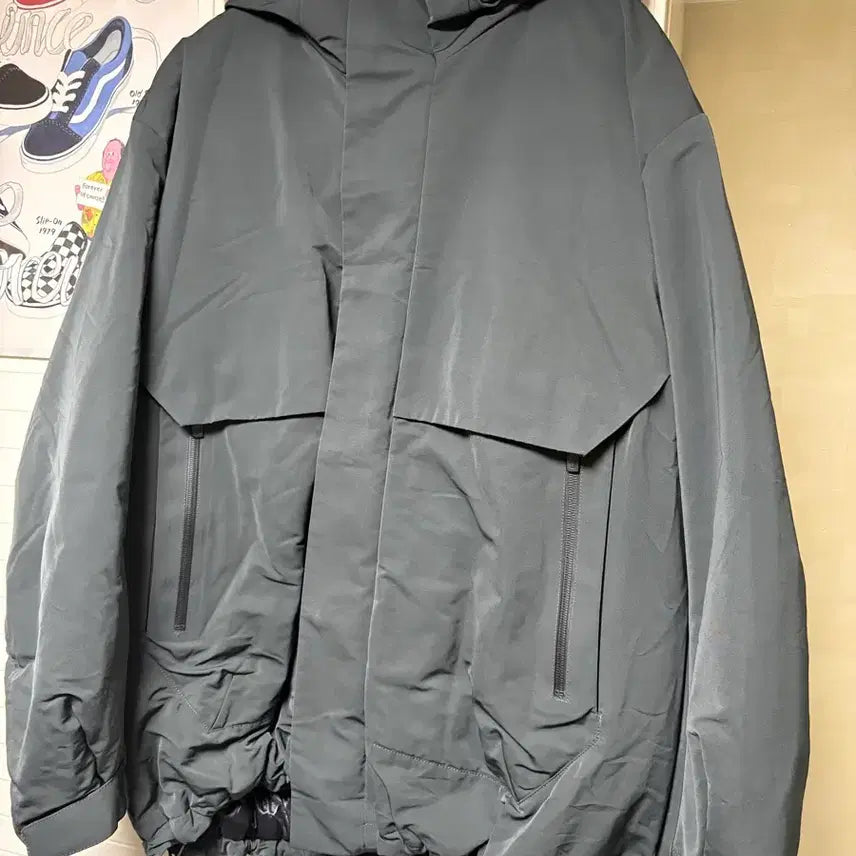 [BUNJANG] Uniqlo x Jil Sander Hybrid Down Parka Teal (L) / 유니클로 질샌더 하이브리드 다운 파카 청록색(?)(L)