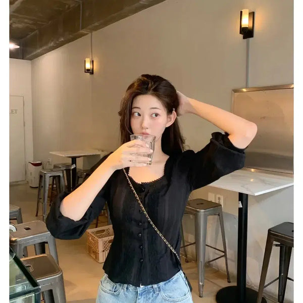[BUNJANG] Zaenio Pearl Ethnic Blouse / zaenio 제니오 펄에스닉블라우스