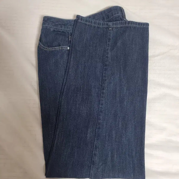 [BUNJANG] Musinsa Standard Women's Linen Denim Wide Pants / 무신사스탠다드 우먼즈 린넨 데님 와이드 팬츠 27