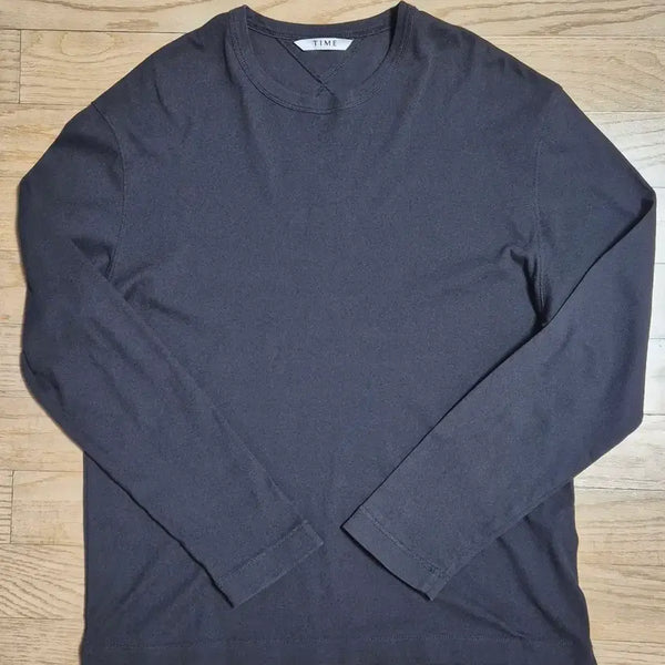 [BUNJANG] TIME HOMME Men's Long Sleeve T-Shirt Dark Gray Size 100 / TIME 타임옴므 남성 긴팔 티셔츠 100사이즈