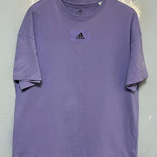 [BUNJANG] Adidas Men's FV Round Short Sleeve T-Shirt Purple Casual L / ADIDAS 아디다스 남자 반팔티 M FV 라운드 퍼플 캐주얼 L 100