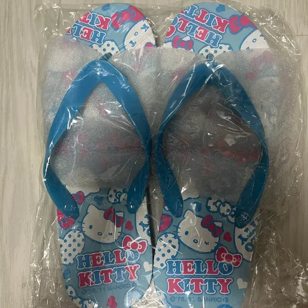 [BUNJANG] Hello Kitty Blue Slip-on Slippers 240mm Sealed New / 헬로키티 조리 쪼리 슬리퍼 240 미개봉 새상품
