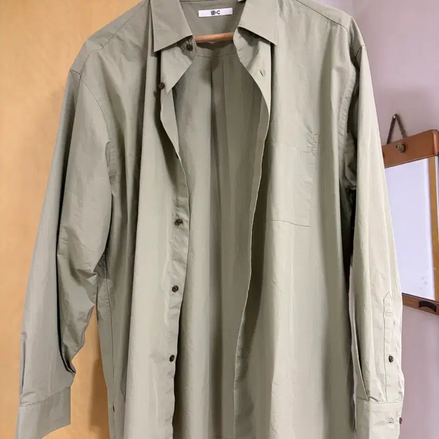 [BUNJANG] Uniqlo C Shirt Green L / 유니클로C셔츠 그린 L