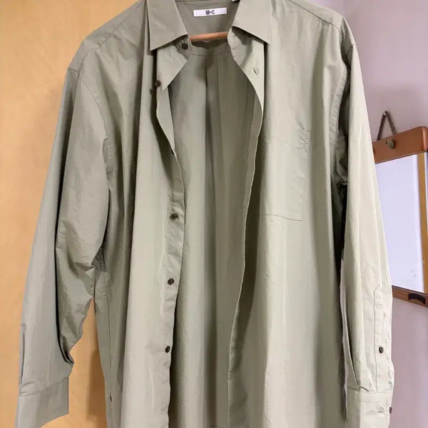 [BUNJANG] Uniqlo C Shirt Green L / 유니클로C셔츠 그린 L