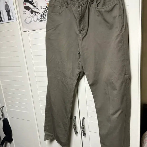 [BUNJANG] Steady Everywear Relaxed Twill Cotton Pants Olive / 스테디 에브리웨어 릴렉스드 트윌 코튼 팬츠 올리브(2)