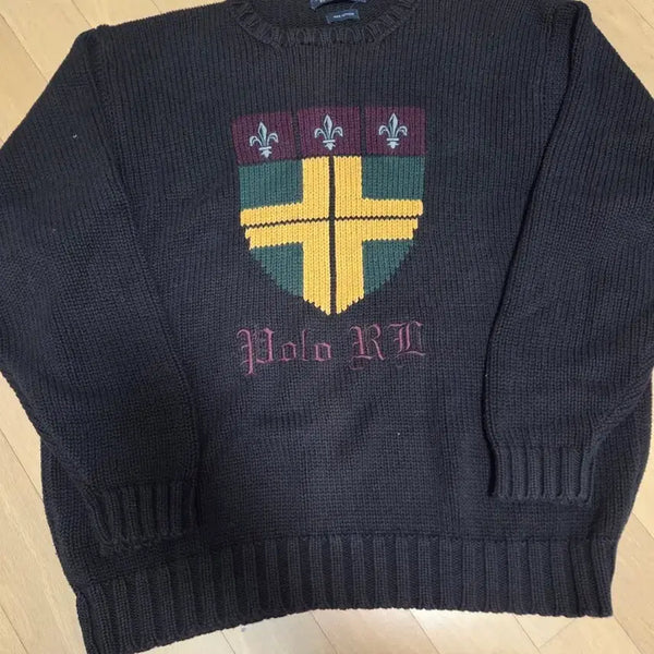 [BUNJANG] Polo Old School Shield Knit Sweater / 폴로 올드스쿨 방패 쉴드 니트