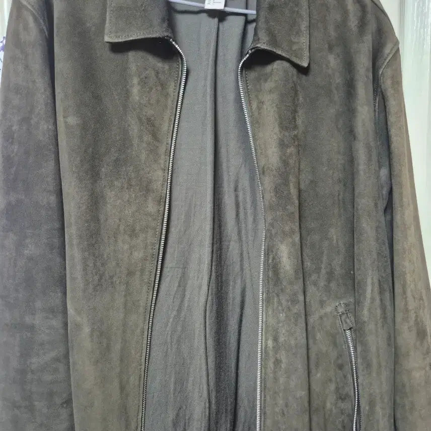 [BUNJANG] H&M Edition Suede Jacket (Lambskin) - L Size / H&M 에디션 리얼레더 스웨이드자켓(양가죽) L사이즈