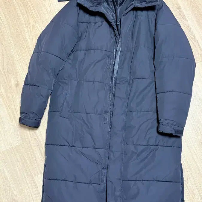 [BUNJANG] Black Long Padded Coat / 블랙 롱패딩