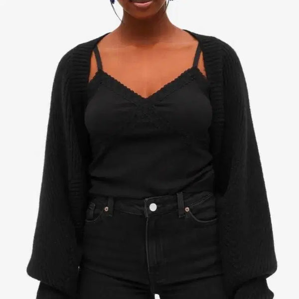 [BUNJANG] Monki Black Bolero Cardigan / 새제품 몬키 monki 몽키 볼레로 가디건 블랙