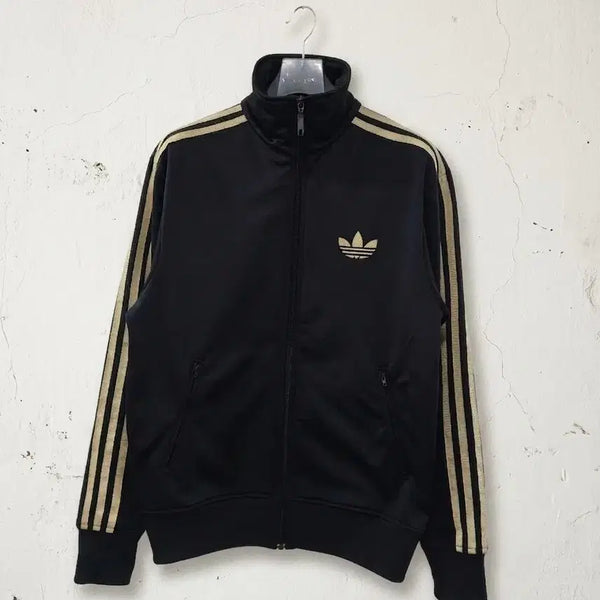 [BUNJANG] Adidas Firebird Track Top Black Gold Size 095 / 아디다스 파이어버드 검골 트랙탑 095