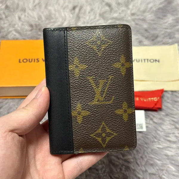 [BUNJANG] Louis Vuitton Monogram Macassar Organizer Card Holder / [풀구성] 루이비통 모노그램 마카사르 오거나이저 카드지갑