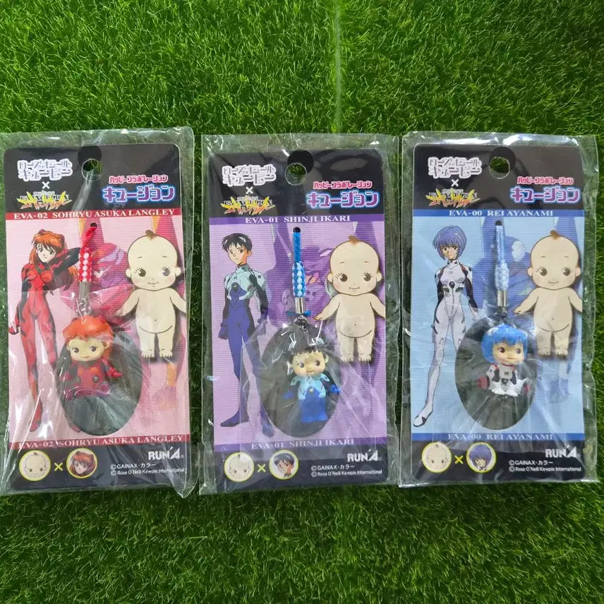 [BUNJANG] Evangelion Rose O'Neill Qpid Strap Set Bundle / 에반게리온  로즈오닐 큐피스트랩 세트 일괄