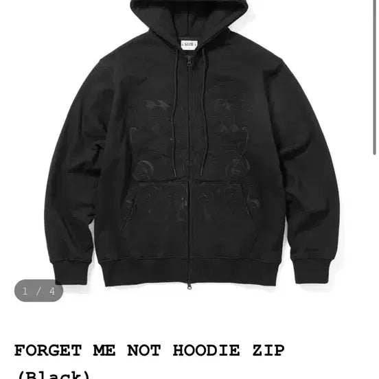 [BUNJANG] CLOSEDOOR Forget Me Not Zip Hoodie Black, Size L / CLOSEDOOR  FORGET ME NOT HOODIE ZIP