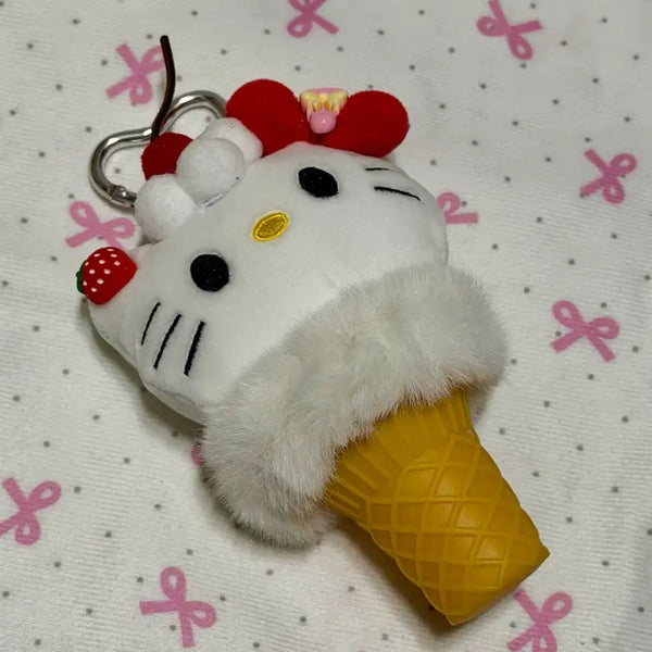 [BUNJANG] Hello Kitty Ice Cream Charm / 새상품 헬로키티 키티 아이스크림 인형 키링