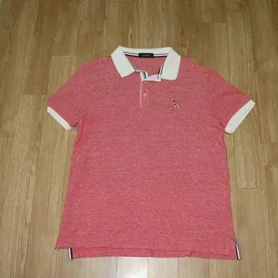 [BUNJANG] Hazzys Melange Peach Collar T-shirt (Size 105) / (105)A905. 헤지스/멜란지피치 카라티셔츠