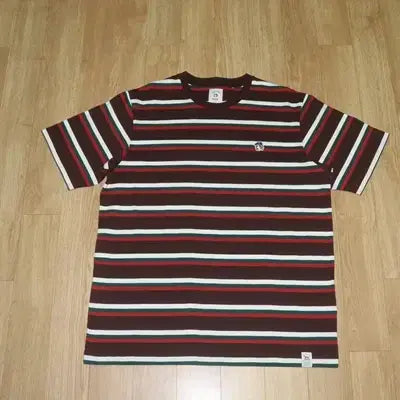 [BUNJANG] Hazzys Brown Green Round T-Shirt / (105)A909. 헤지스/브라운그린 라운드티셔츠