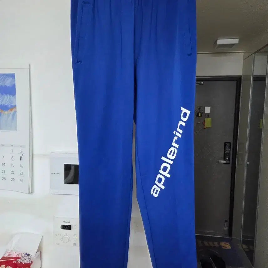 [BUNJANG] Applined Blue Soccer Pants Size 100 / 애플라인드 축구 바지 100 사이즈 판매