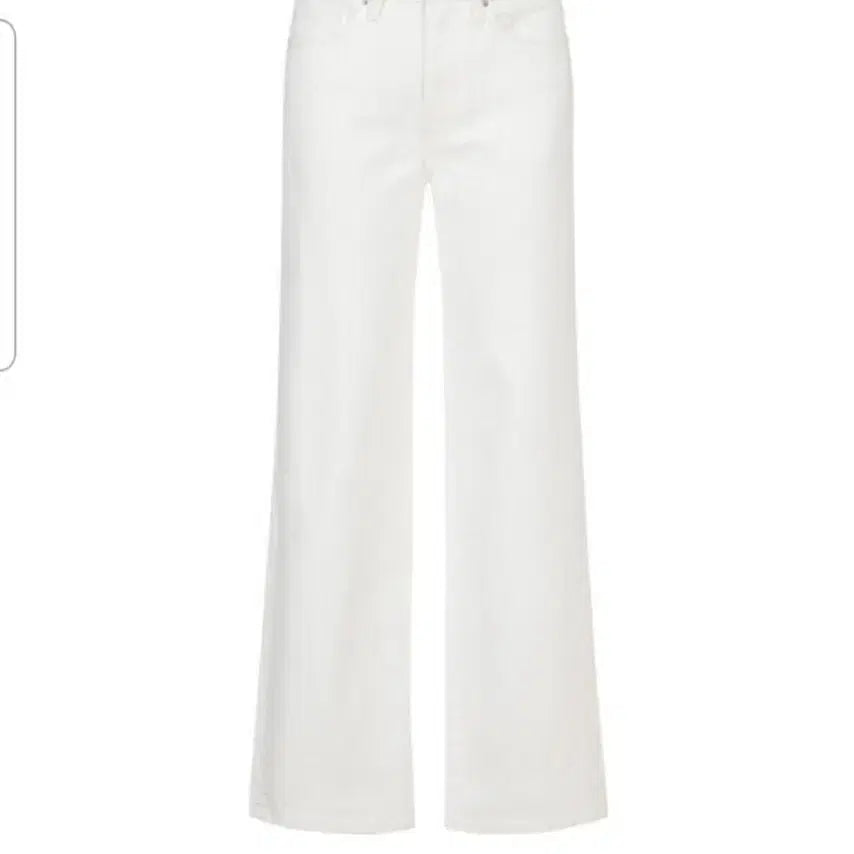 [BUNJANG] Polham Women's Semi-Wide Fit Light Fleece Denim Pants (Cream, Size 29) / (29)폴햄 여성 약기모 세미와이드핏 데님팬츠 새상품