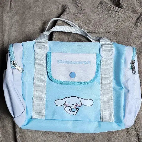 [BUNJANG] Cinnamoroll Mini Boston Bag Sky Blue Tote Bag / 시나모롤 미니 보스턴백 하늘색 토트백