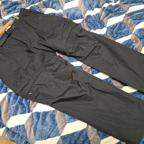 [BUNJANG] Kolon Sport Men's Ripstop Loose Fit 2-Way Pants Black / 코오롱스포츠 남성 립스탑 루즈핏 투웨이 팬츠 판매합니다
