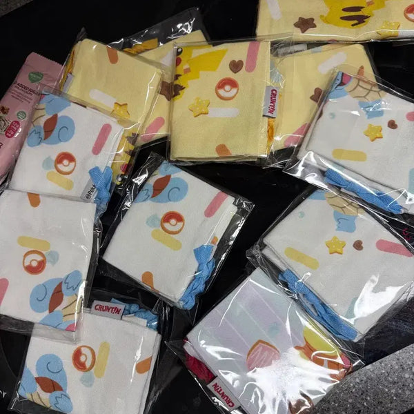 [BUNJANG] Crutin Pokémon Pikachu, Charmander, Squirtle Pouch / CRUNTIN 포켓몬스터 파우치 피카츄 파이리 꼬부기 크런틴