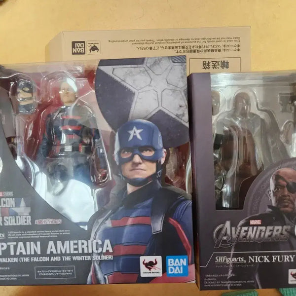 [BUNJANG] Bandai SHFiguarts Captain America & Nick Fury Action Figures (Sealed) / SHFiguarts 캡틴 아메리카/닉 퓨리 피규어 미개봉택포 7만