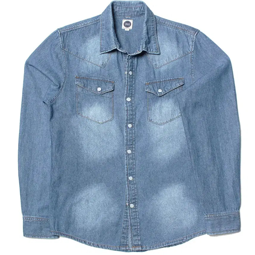 [BUNJANG] 95 Washed Denim Western Shirt Untucked Fit / 95 워시드데님 웨스턴셔츠 언턱드핏 236