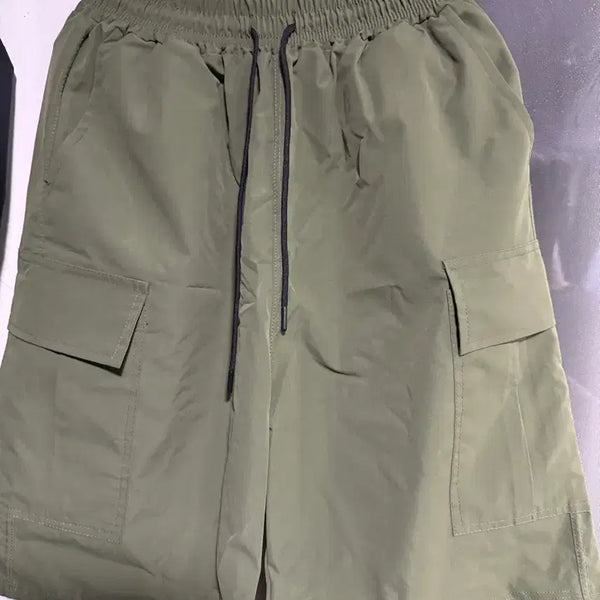 [BUNJANG] Bermuda Khaki Cargo Pants / 버뮤다 카키 카고바지